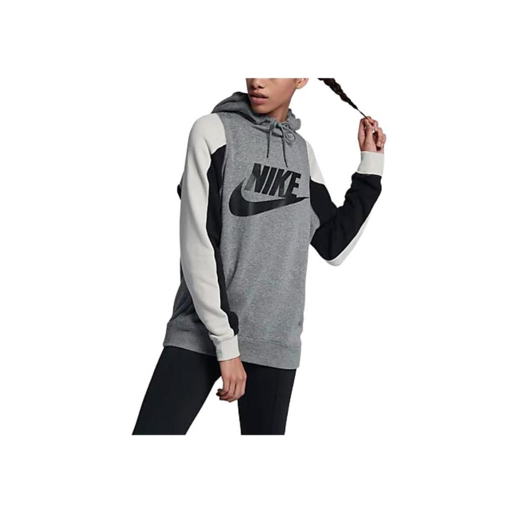 Nike Sportswear Modern Comfortable Fashion Hoodie Women Sweatshirt Carbon-Gray 914411-091