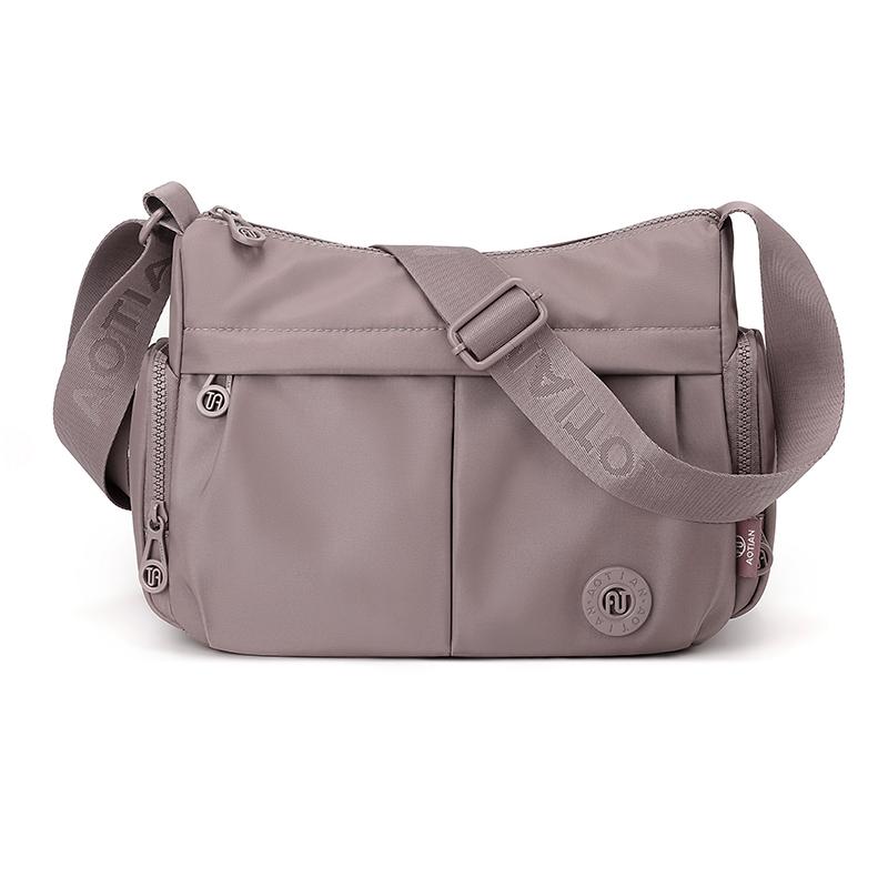 Borsa a Spalla Singola Grande Capacità Leggera Casual da Donna in Nylon Impermeabile Zaino da Pendolare Borsa a Tracolla