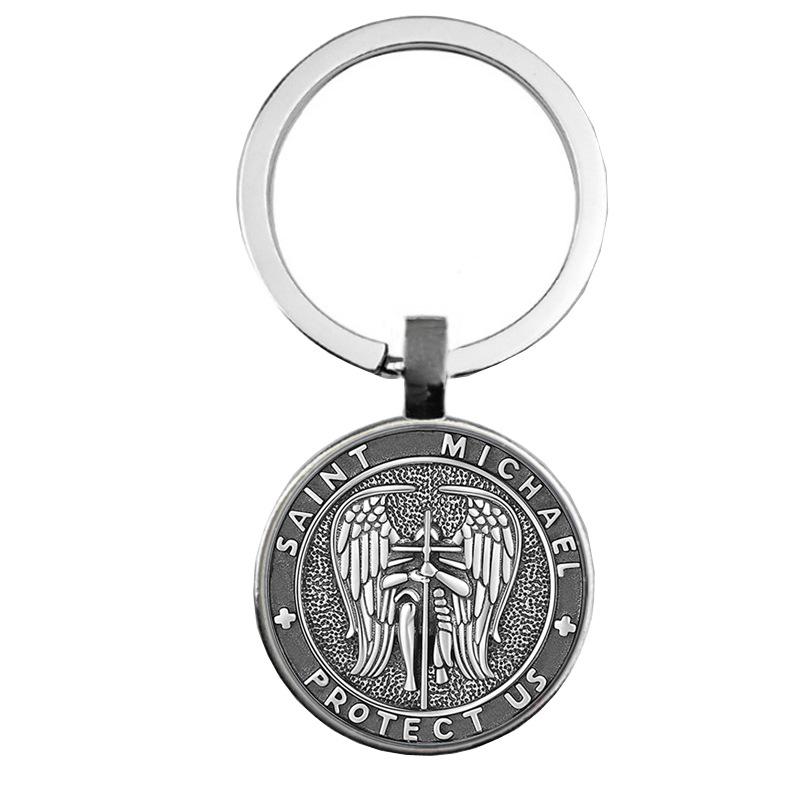 Keychain Accessories Pendant Floral Thanksgiving Text Good Friends Retro Personalized Keychain Gift Pendant