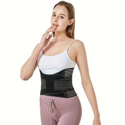 Adjustable Waist Support Belt with Dual Waist Straps Breathable Mesh for Lumbar Relief, Training Athletic Taping, Gym Accessory Sportswear