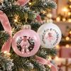 Ornament Gift Set for Christmas 12 Pcs Balls Ornaments Gym/Ballet Girl Hanging Decoration 3.15" Box of Ornaments Shatterproog Plastic Ball Xmas Tree