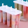 Stampo per ghiaccioli con coperchio Fai da te per bambini in silicone alimentare Facile da sformare A prova di perdite Divertente