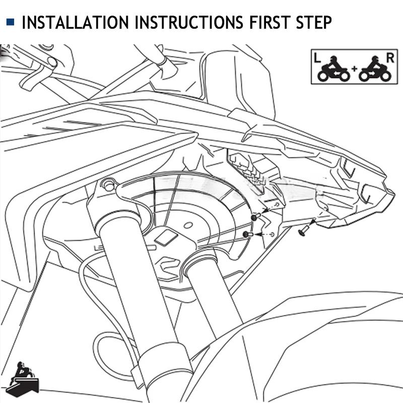 Motorcycle LED Auxiliary Fog Light Driving Lamp Fog Lights Bracket For BMW F750GS F850GS F 850 750 GS 2019 2020 2021 2018 2017