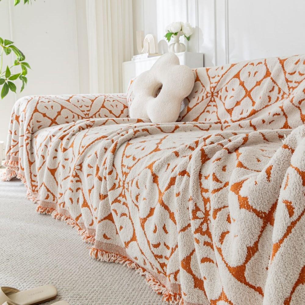 Copricuscino per Divano Copridivano Double Face Tessuto Jacquard Copridivano Universale Antiscivolo