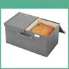 Japanese Fabric Dustproof Storage Box With Lid For Closet And Bedroom Organization