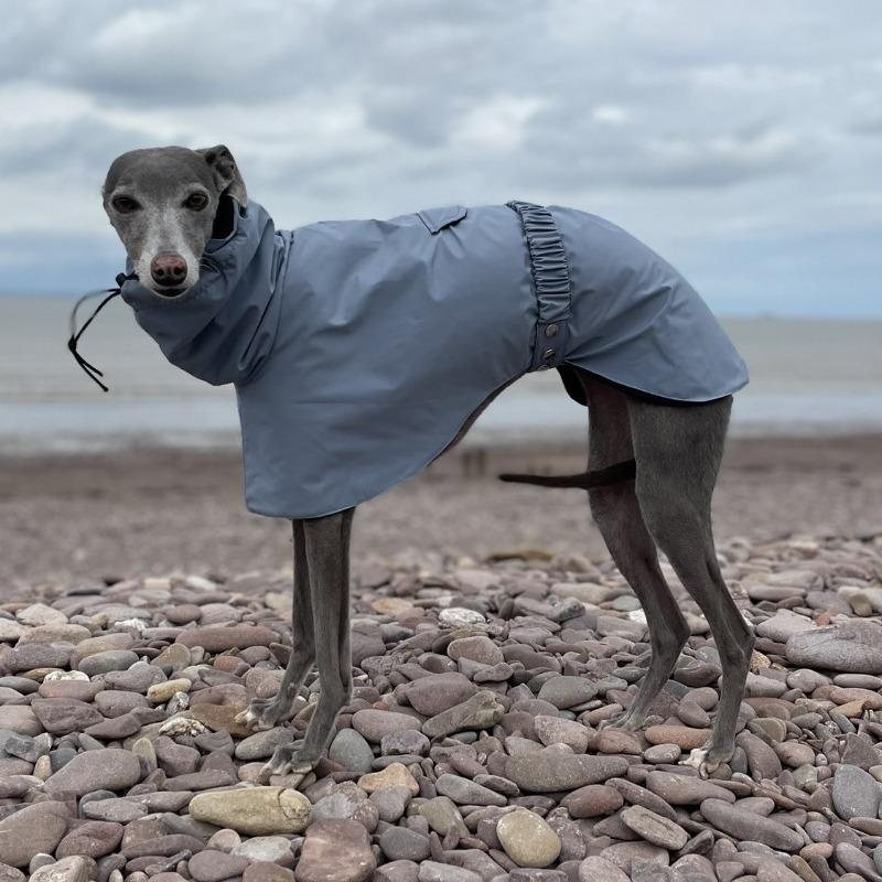

Waterproof Dog Clothes Pet Dog Poncho Raincoat Large Dogs Rain Coat Pets Dogs Accessories Windbreaker Clothing Product Supplies M синий