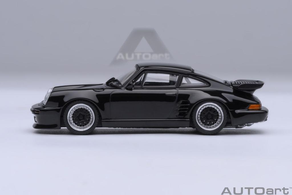 AUTOart 1/64 Scale Porsche 911 (930) Turbo "Wangan Midnight" Blackbird (Volume 1 Specification) Finished Model 20636