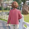 Women's Tops Mom's Summer Fashion Soft Shirt Short Sleeve Pullover Shirt Middle-aged Women