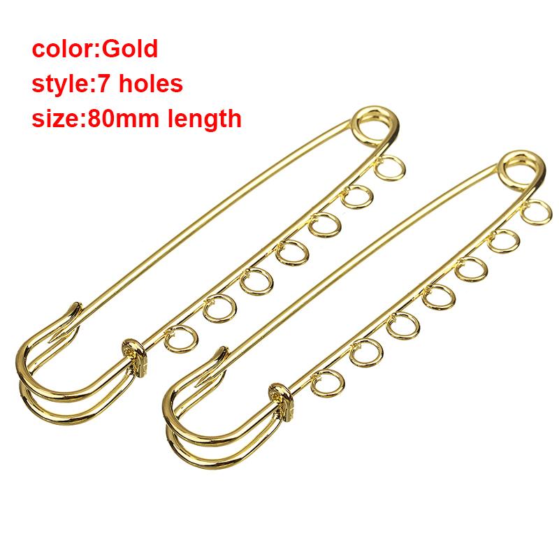 Louleur High Quality Big Large Long Wedding Brooch Safety Pins Needles for Women DIY Brooch Pins Jewelry Making Findings