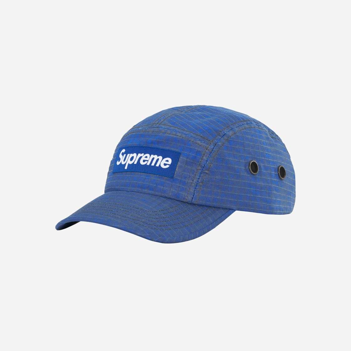 

Supreme Distressed Ripstop Camp Cap Blue 23FW -