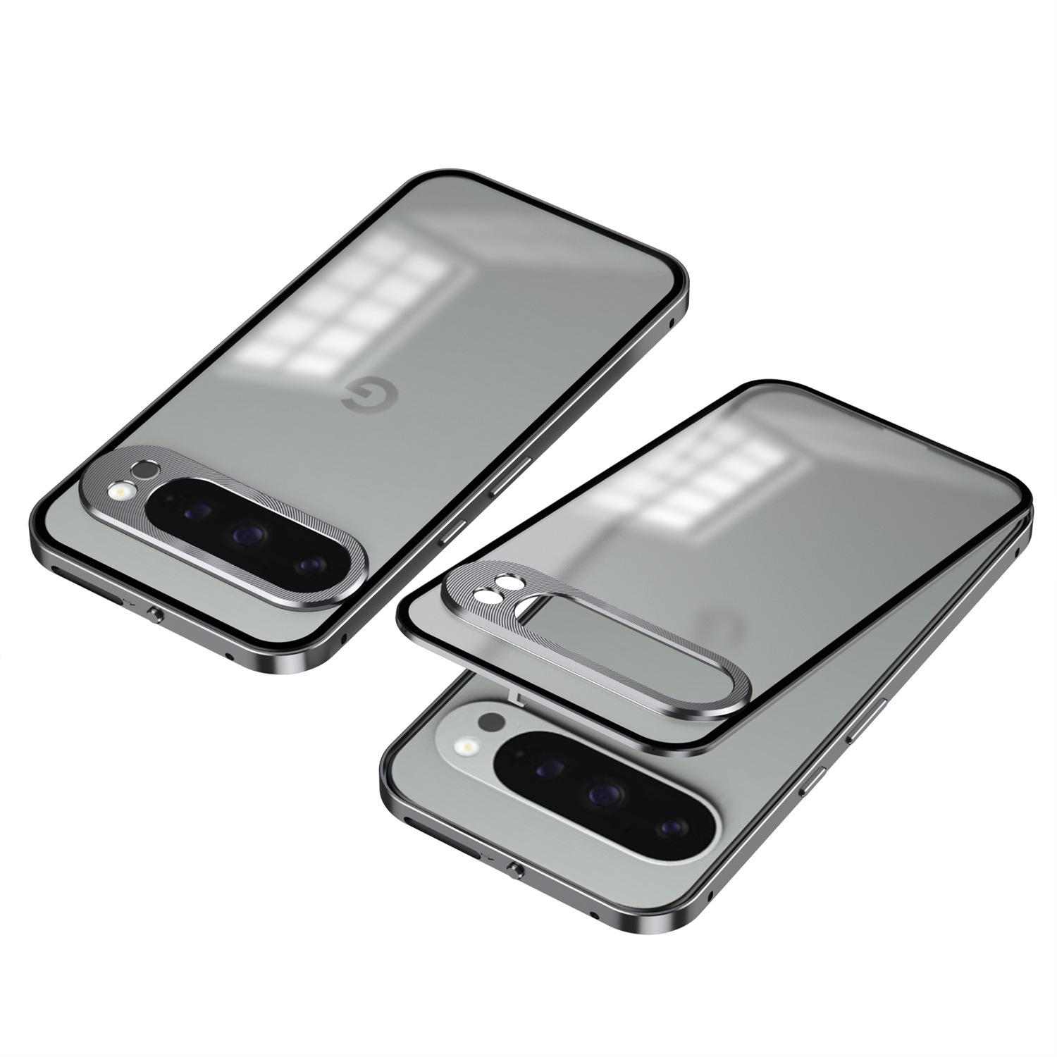 Google Pixel 10 Pro XL Magnetic Matte Metal Frame Snap-On Case Pixel 9