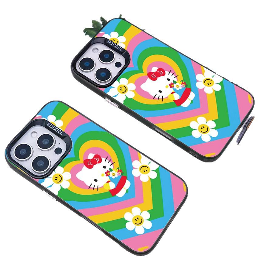 Sanrio Hello Kitty Cute Black Phone Case for Apple 16