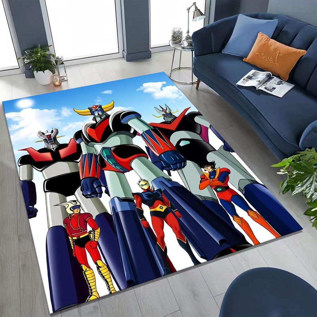 2026 New UFO Robot Grendizer U Cartoon Rug for Bedroom Living Room Sofa Home Doormat Decor,Large Kids Play Non-slip Floor Mat