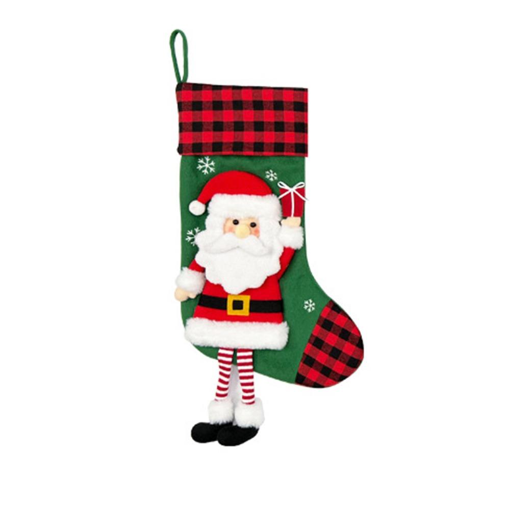 Penguin Large Candy Christmas Stocking Elk Fireplace Christmas Stocking  Garden