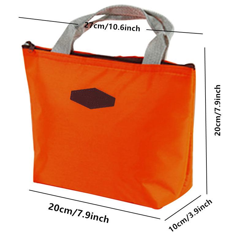 Candy-colored Waterproof Lunch Box Camping Picnic Bag Portable Insulated Refrigerated Bag Cold Food Cooler Thermal Bag Handbag
