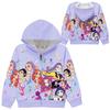 Girls Hoodie 3D Cartoon Jacket Sweatshirt Music Zip Hooded Long Sleeve Tops