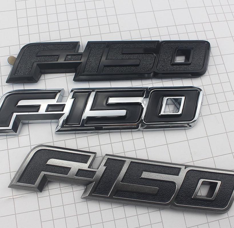 Elegante Emblema Distintivo Lettera in Plastica Rossa Nera 3D Rialzata per Portellone Ford F150 09-14