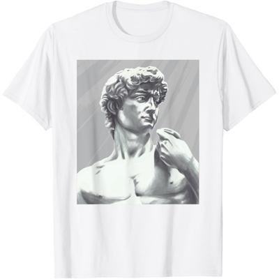 David Statue Head Michelangelo Sculpture Art T-Shirt