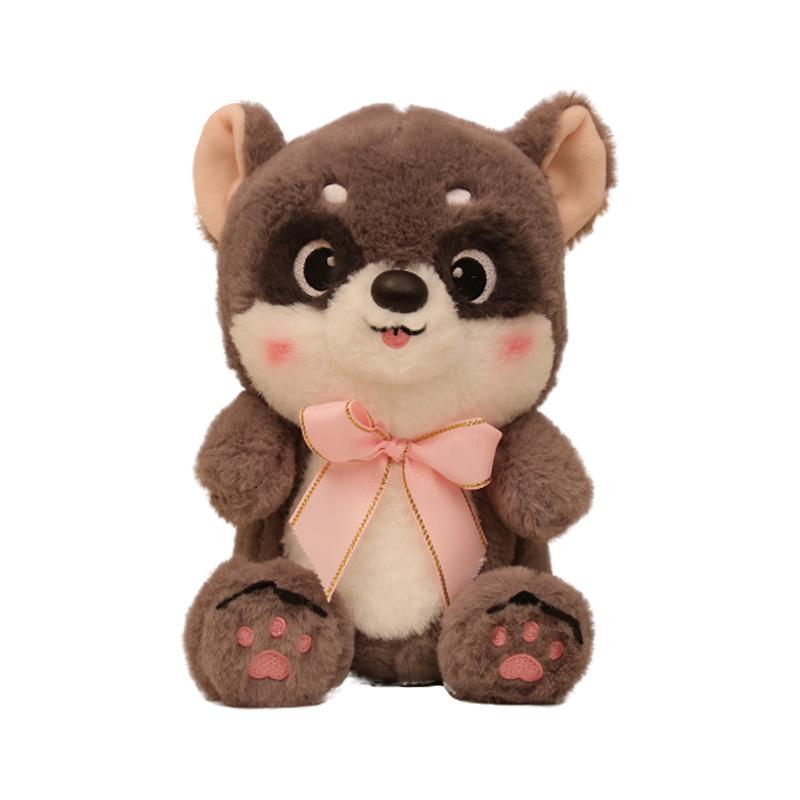 Cute Boutique Bow Tie Raccoon Plush Toy Girl Doll Birthday Gift Children's Day Doll Gift