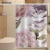 Bathroom Thickened Waterproof Curtain Mildew Proof Shower Curtain Shower Partition Curtain Shower Curtain Bathroom Curtain Free Perforation
