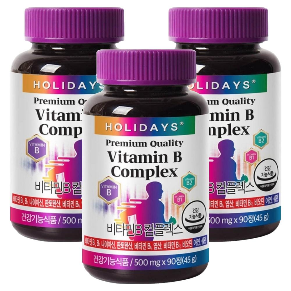 Holidays Vitamin B Complex 90 Tablets 3 pcs
