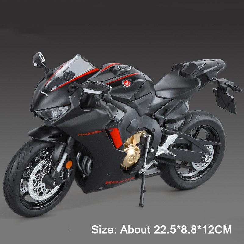 1:9 R1 Honda Cbr 1000Rr Motorfiets Speelgoed Minatuur Legering Diecast Auto Model Schokabsorptie Rubberen Band Modellen Cadeau Voor Vriendjes