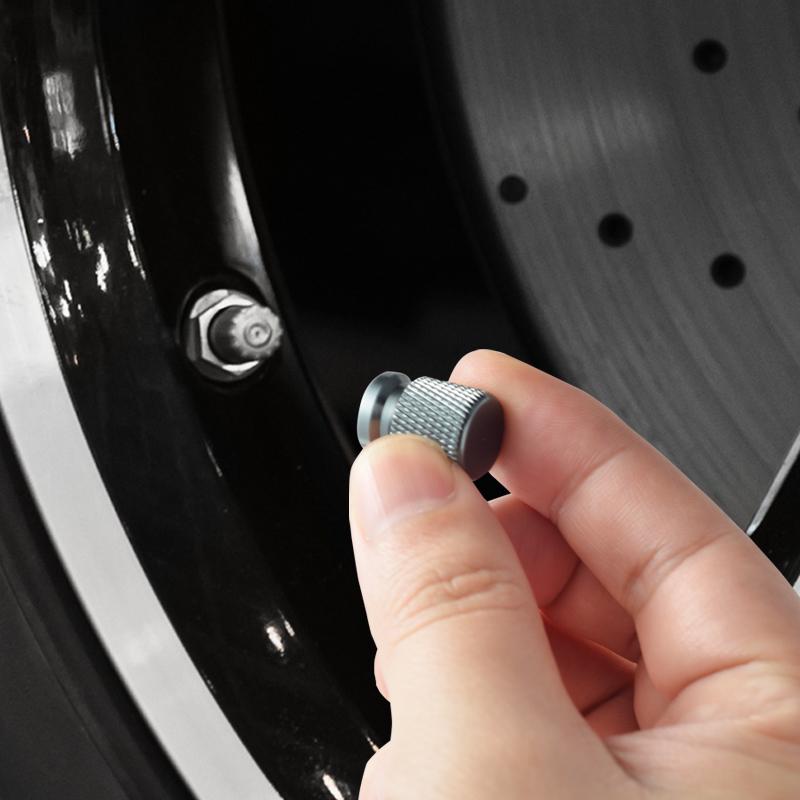 Aluminum ABT Logo Car Wheel Tire Valve Stem Caps Tyre Valve Covers For Skoda Seat Cupra TTRS RS5 RS4 A4 A5 Q3 Q5 Golf Polo 4pcs