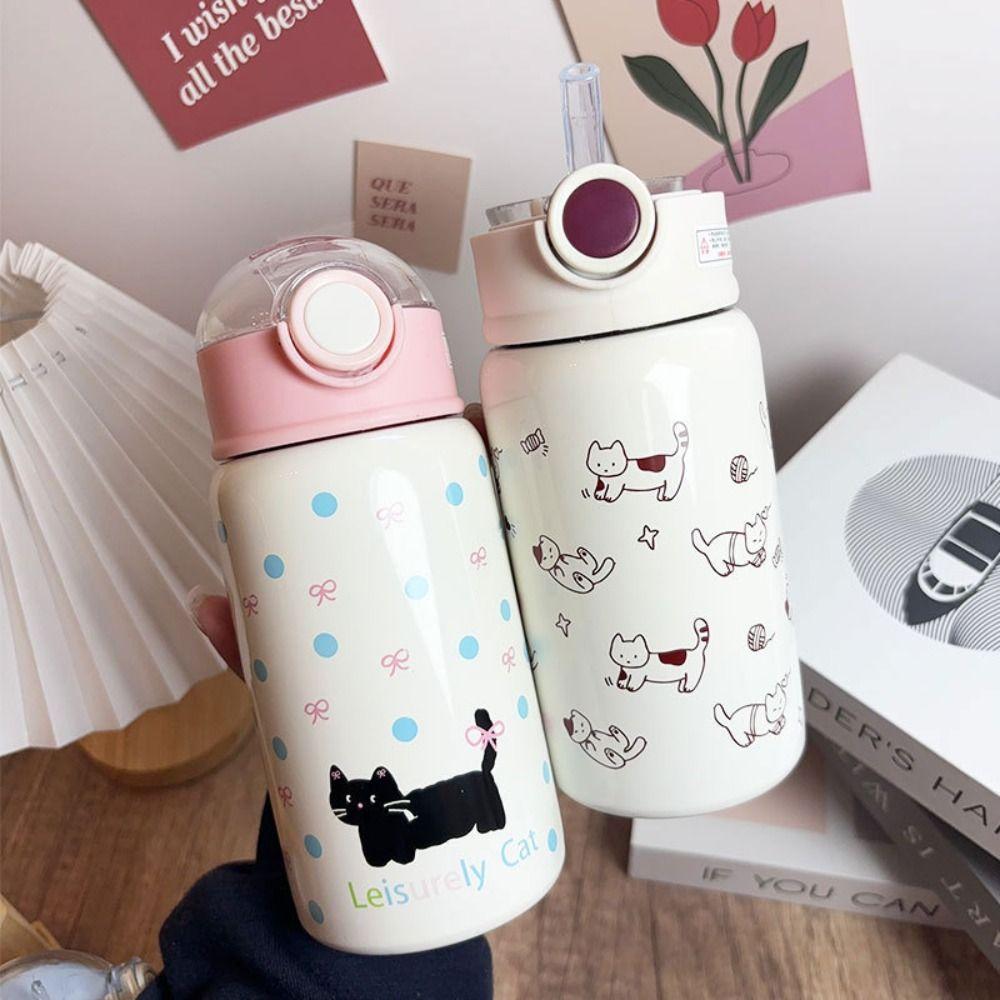 

Stainless Steel Insulated Cup Cartoon Water Mug New Vacuum Cup Drinkware 5