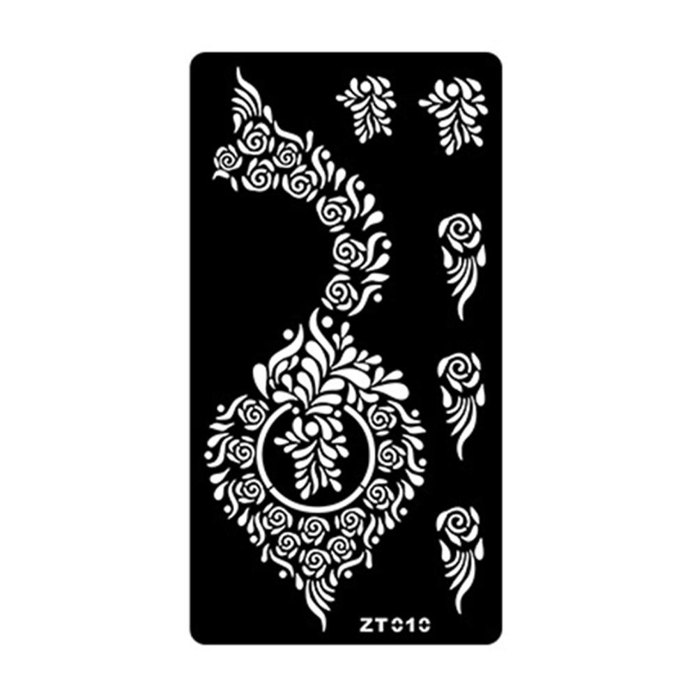 Personalized India Temporary Tattoo Ethnic Style Black Tattoo Decals Arm Foot Tattoos  Women Lady