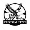 Custom Personalized Eagle Metal Wall Art, Home Lakehouse Decor Hot Sale