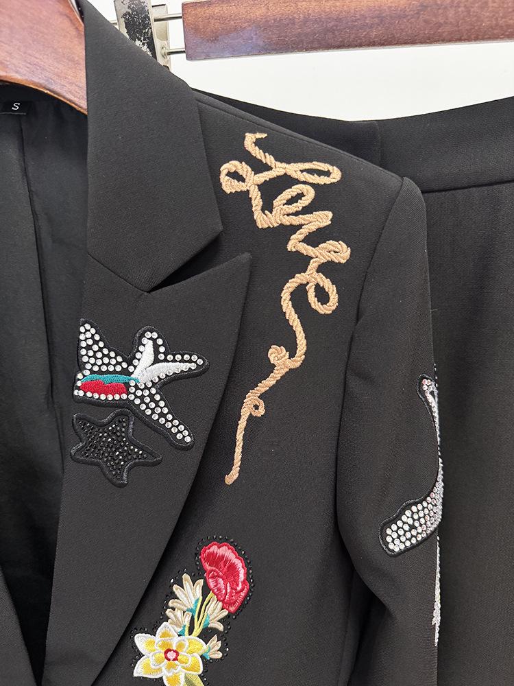 High-End Heavy Beaded Embroidered Suit Jacket & Trousers Set (2026 Style)