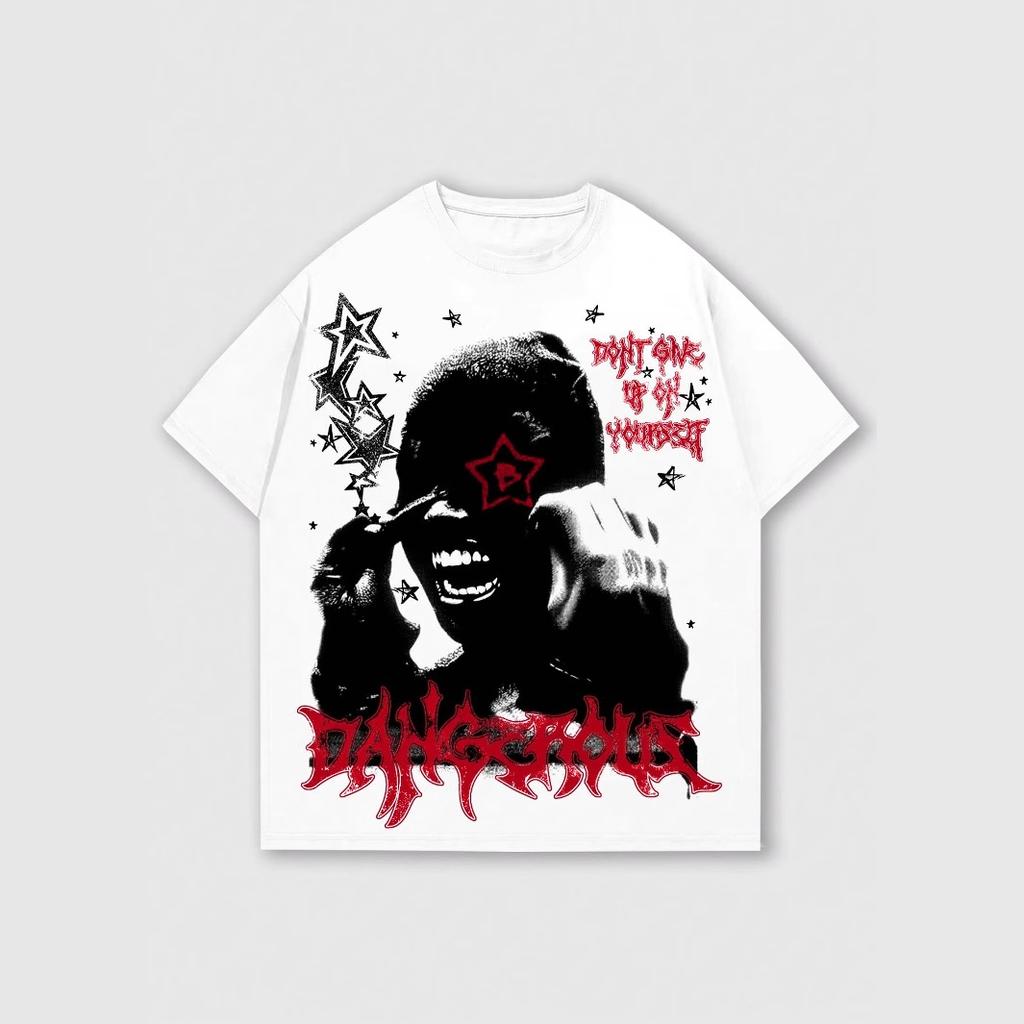 Pánská a dámská stejná trička, trička s krátkým rukávem, topy, trička s krátkým rukávem s potiskem postaviček s malým kulatým výstřihem