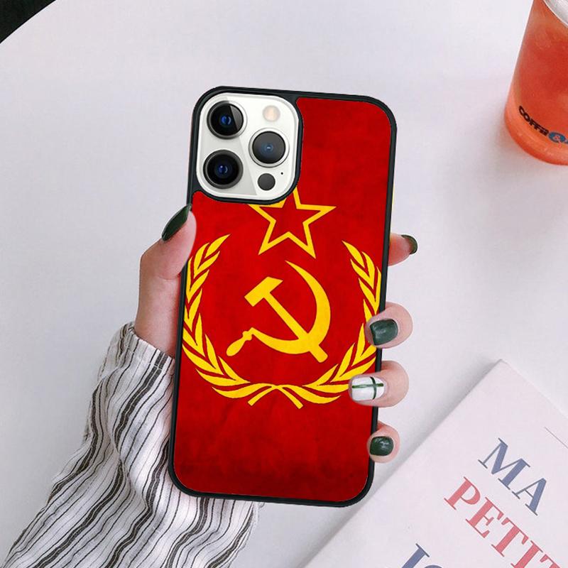 

CCCP Soviet Union Russia Phone Case For iPhone 17 Air 14 13 12 16Pro Max 15 Plus Max Cover Shell coque iPhone 12or12pro