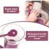 Hand-Held Pancake Batter Dispenser Plastic Leakproof Crepes Batter Separator Scaled Large Capacity Batter Funnel Waffle