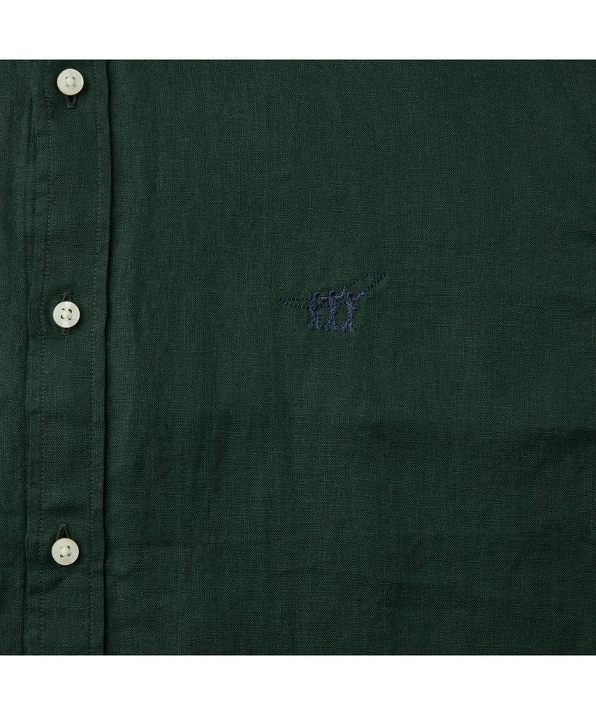 Henlikoteun Linen Solid Shirt (Regular Fit) Ahsam26211Grx