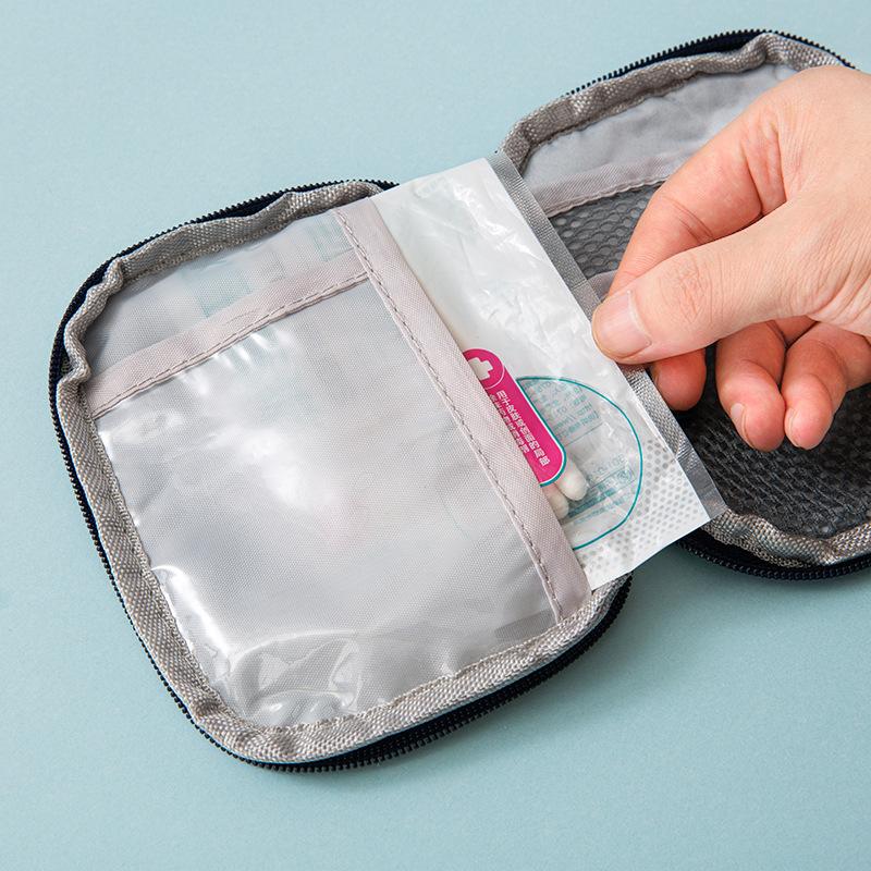 Portable Travel Home First Aid Kit Small Medical Medicine Bag Emergency Storage Organizer Pouch for Outdoor & Household Use