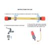 ABS + TPR Water Hose Sprayer Anti-Slip Water Pipe Adapter Durable Hose Connector Kit  Car Washing