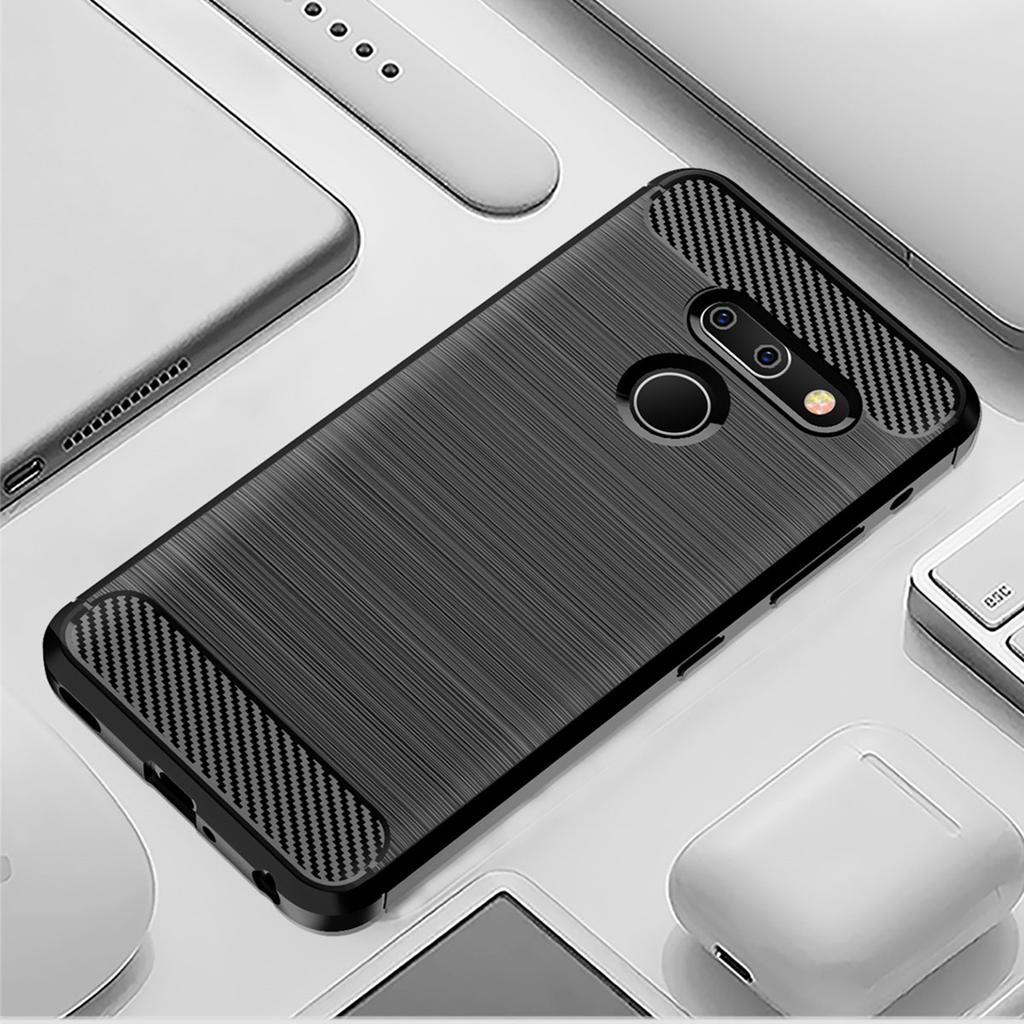 LG G8 ThinQ lgg8 ütésálló matt tokhoz Luxus telefontok lg g8 thinq-hez Puha szilikon védő hátlap tokok Coque Fundas