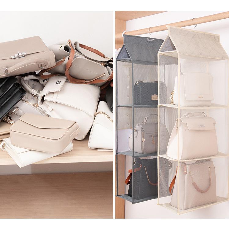 Wiszący materiałowy organizer do szafy - Pyłoszczelny wieszak do przechowywania