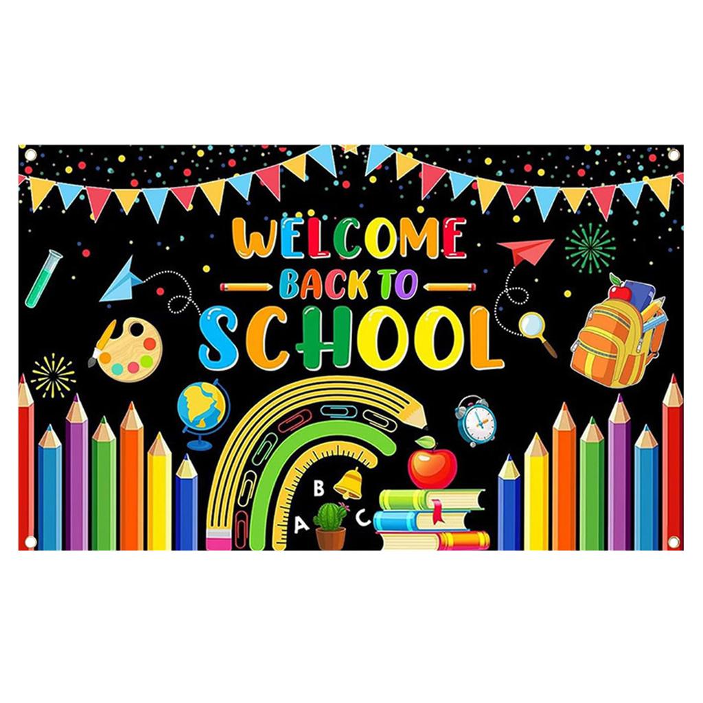 Back to School Background Cloth for Decoration and Photo Booth