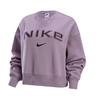 Sportswear Phoenix Fleece Letter Print Pullover Long Sleeve Sweatshirt Women Sweatshirt Light-Mineral-Purple FV7675226