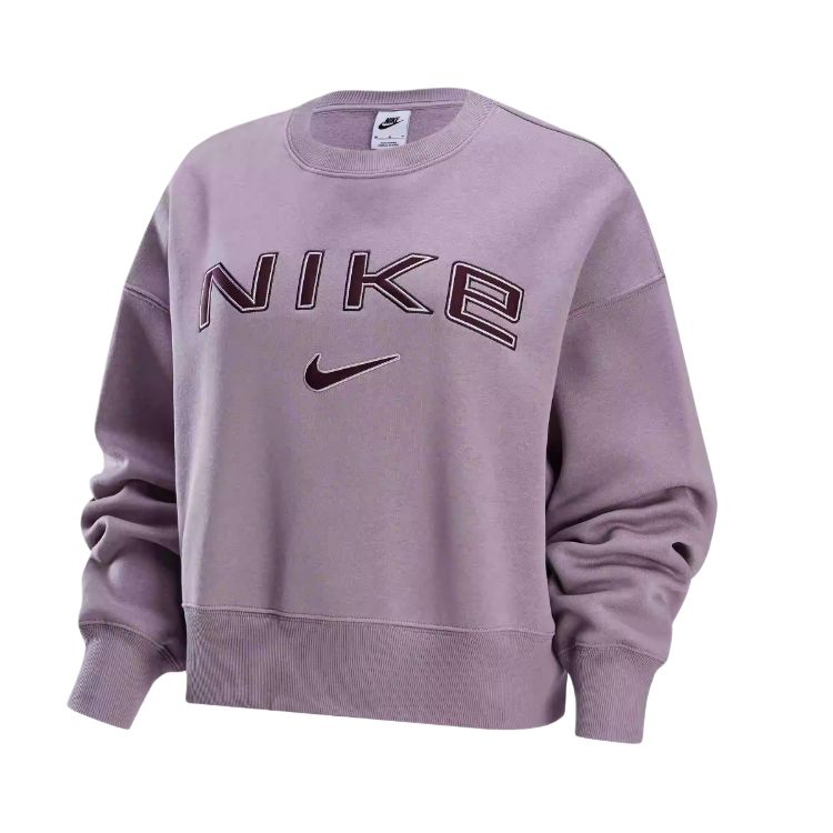 New Nike Sportswear Phoenix Fleece Sweatshirt Women's Light Ore Purple FV7675-226
