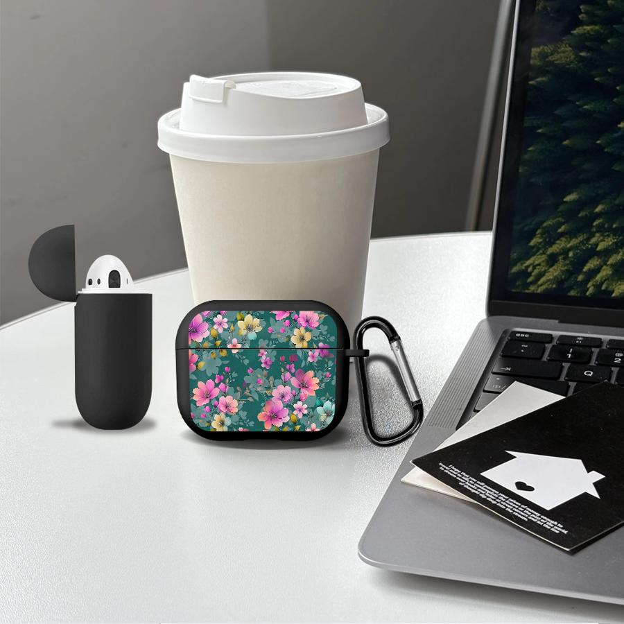 Retro Flowers Earphone Cases Cover Case For Airpods 2 4 3 Pro2 Pro 1 Pro3