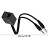 Female RJ9 to Male 3.5mm Plug Headset Adapter Telephone Headphone Adapter