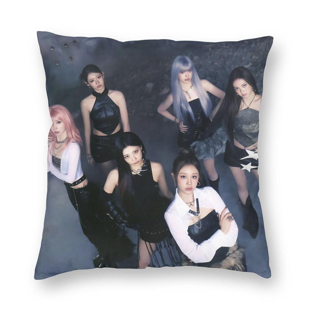 Kpop Style Babymonsters Group Pillowcase Soft Polyester Cushion Cover Decor Pillow Case Cover Home Square 18''