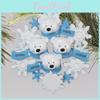 Festive Resin Christmas Ornaments Including A Cute Family Of Polar Bears For Decor