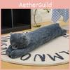 Cat Blue Lazy Long Plush Toy Pillow Soft Filling Home Decor Pp Cotton Gift Doll