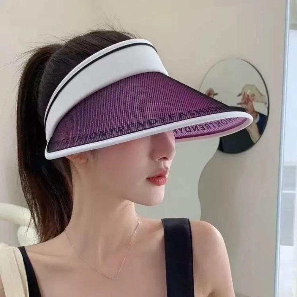UV Protection Empty Top Visors UPF50+ Beach Hat New Women's Hat for Outdoor Beach