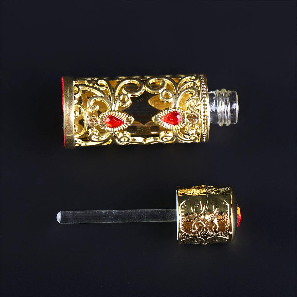 Gifts Antiqued Metal Arabian Style Dubai Style Essential Oil Bottles  Bottles Cosmetic Container Refillable Bottles