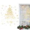 Christmas Tree Stickers 2 Sheets Decals Static Christmas Tree Window Sticker For Home Party Glass Door Wall